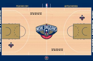 New Orleans Pelicans Court Design Revealed July 1 BourbonStreetShots com